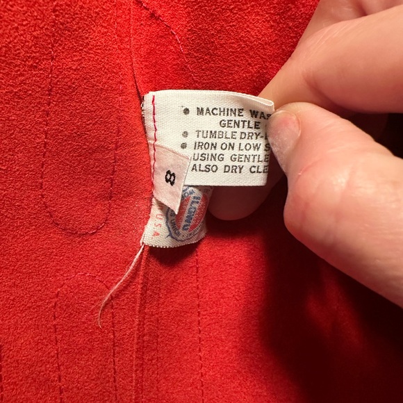 Vibrant Red Fabric - Made in USA - Picture 13 of 14